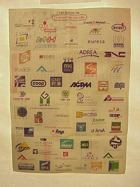 logo's van bedrijven in de Franse solidaire economie