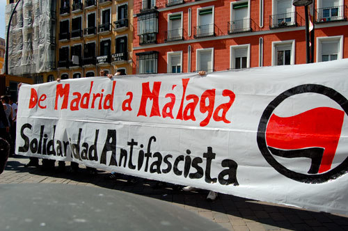 Solidarittskundgebung fr die Antifas in Malaga