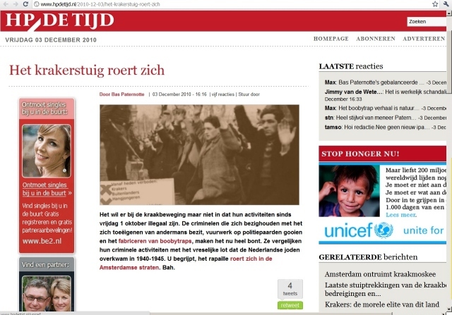 Bron screenshot: hpdetijd.nl