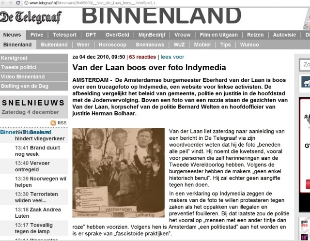 Screenshot bron: telegraaf.nl