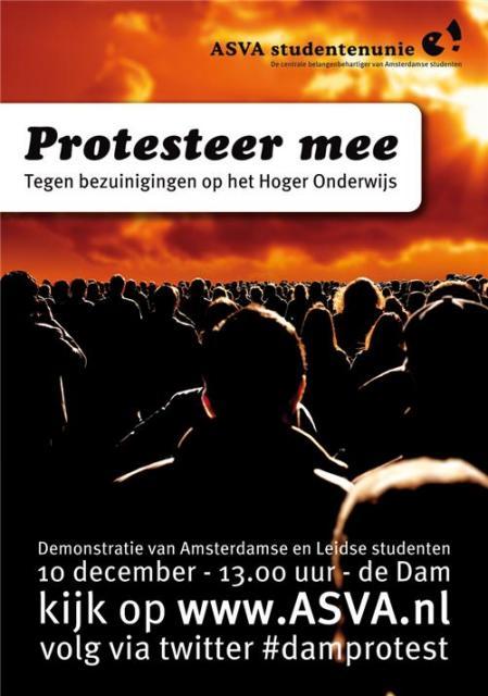 Poster van demonstratie