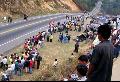 PIENDAMO, Peasants threaten to block the Pan American highway in Piendamo.