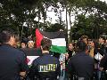 Protest tegen Republikeinen die Israel steunen