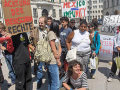 demo tegen Fox van Mexico wegens bloedbad Atenco