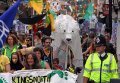 Milieuactivisten liepen vorige week van Rochester naar Kingsnorth