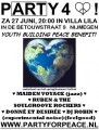 Party For Peace! Za 27 junui 2009 in Vila Lilla, Nijmegen