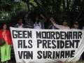 Geen Moordenaar als President van Suriname
