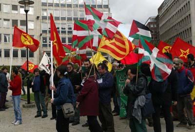 Vlaggen van DHKC, Baskenland, Palestina