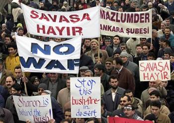 Turkse anti-oorlogsdemonstratie
