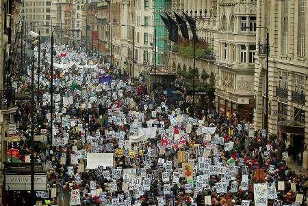 protest in londen