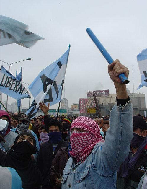 onherkenbaar demonstreren ook in Argentinie nodig