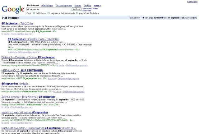 elf september search op google