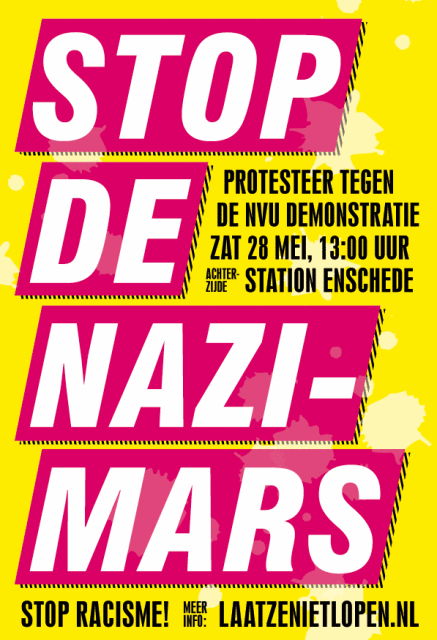 Protesteer tegen de NVU op 28 mei in Enschede!