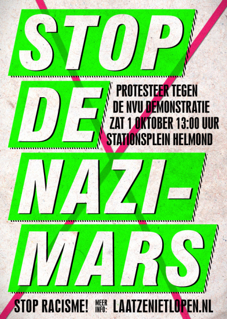 Stop de nazi-mars 1 oktober in Helmond
