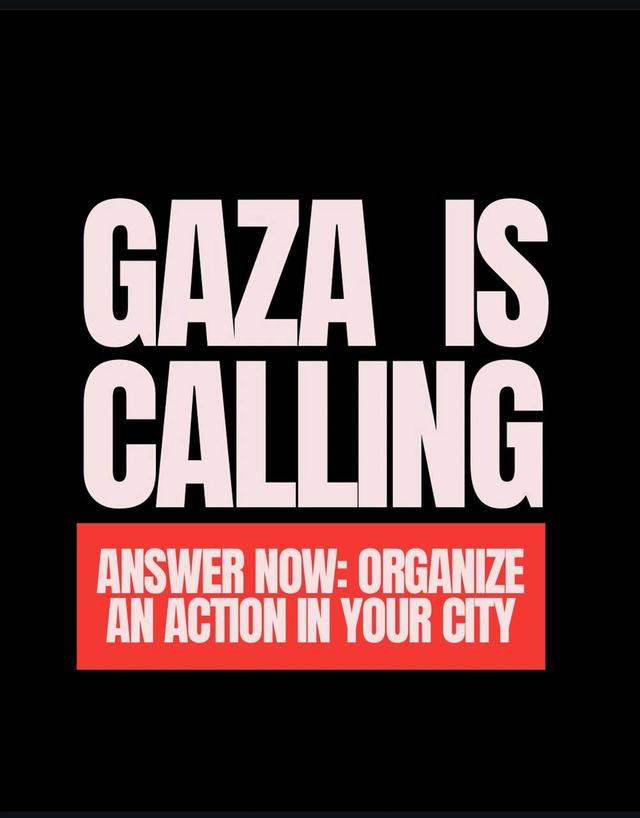 GAZA IS CALLING GAZA IS CALLING - Answer now: organize an action in your city