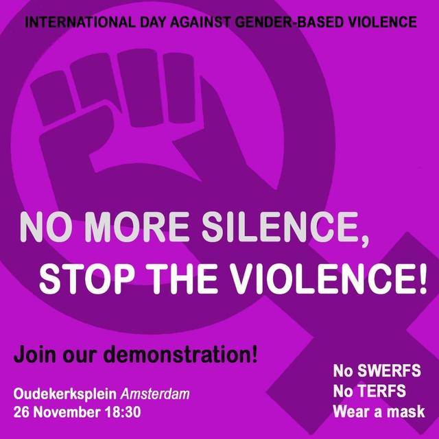 Demonstration against gender-based violence