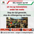 Sit-ins train stations donderdag 21/8